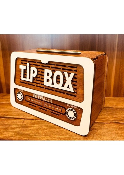 Kahverengi Tip Box Nostalji Radyo Görünümlü