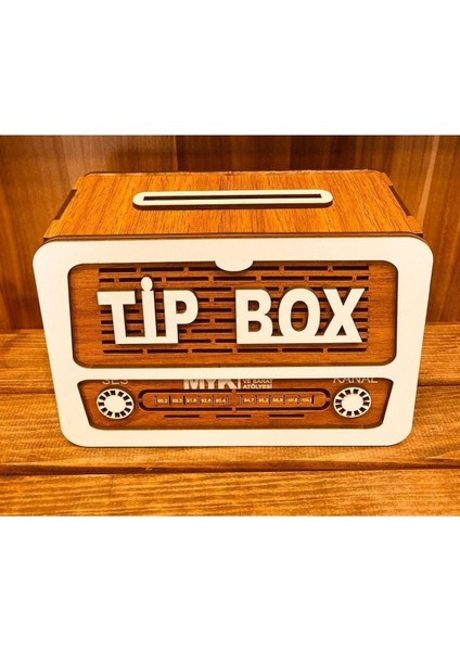 Kahverengi Tip Box Nostalji Radyo Görünümlü