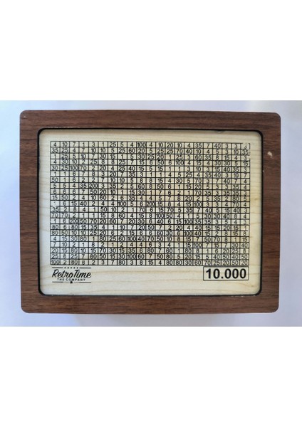 Ahşap 10.000 Hedefli Parabox Kumbara, Para Biriktirme Kutusu, Şık ve Dayanıklı