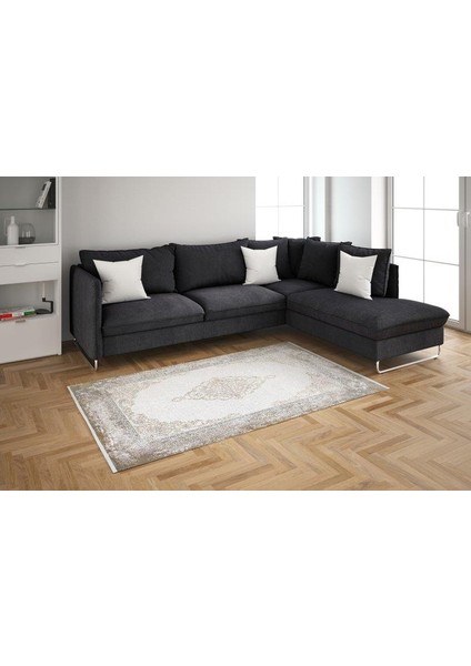 Dream 09707c Gri Gold Klasik Bambu Halı modelleri