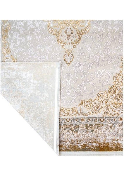 Dream 09707c Gri Gold Klasik Bambu Halı indirimleri