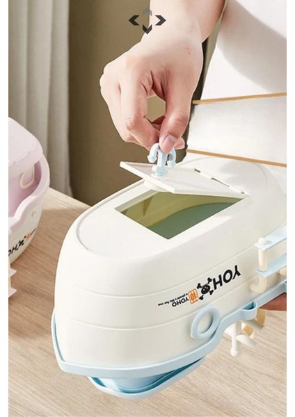 Mavi Büyük Boy Korsan Gemi Desenli Yelkenli Dekoratif Kumbara Biblo Soft Kumbara Eğlenceli Para Bir fırsatları