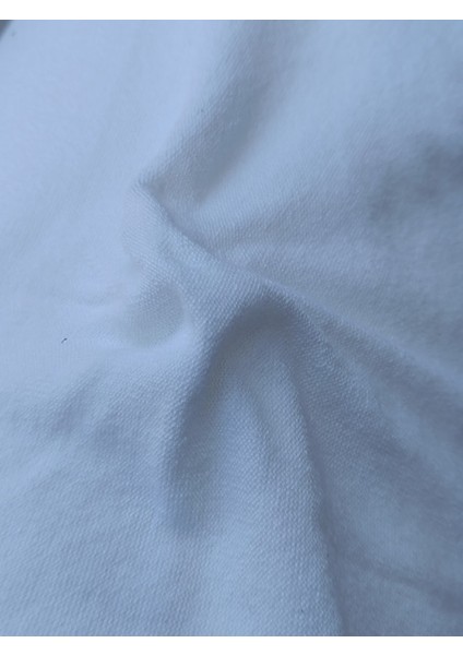 Viskonlu Triko Penye Kumaş Beyaz 1,30X40METRE