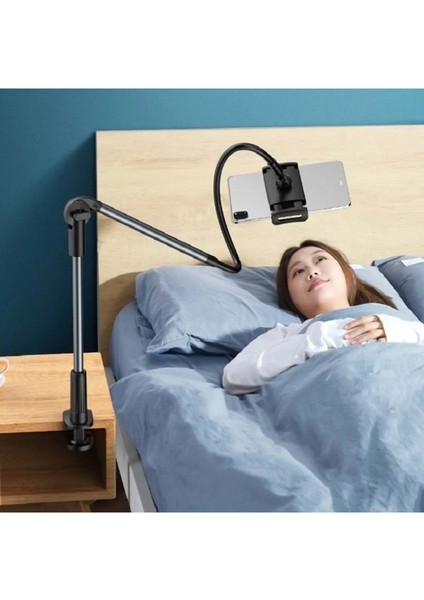 12.9" Esnek Uzun Kollu Ayarlanabilir Masaüstü Tablet ve Telefon Tutucu indirimleri