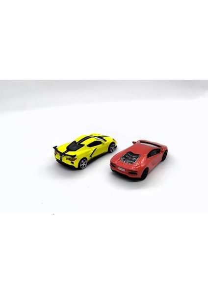 1:43 Street Fire 2'li Set Lamborghını Aventador Lp 700 - 2020 Chevrolet Corvette Stıngray