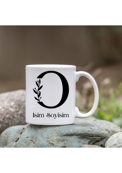 Kişiye Özel O Harfi Bardak - Isim Yazılı Bardak - Isimli Bardak