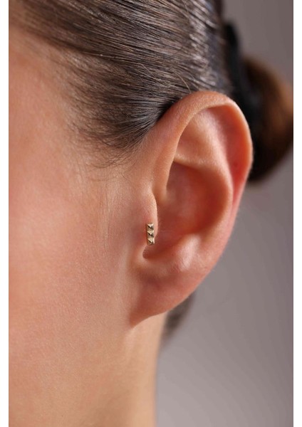 Altın Desenli Piercing