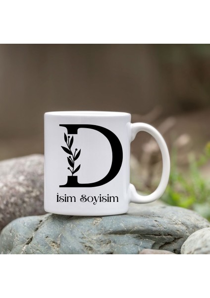 Kişiye Özel D Harfi Bardak - Isim Yazılı Bardak - Isimli Bardak