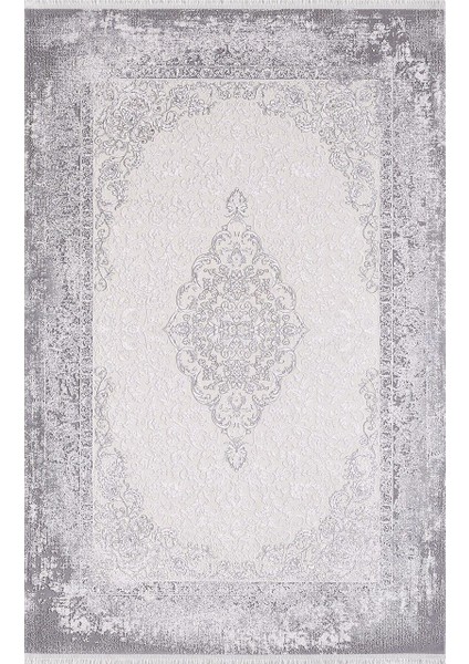 Dream 09707e Gri Antrasit Klasik Bambu Halı