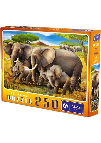 Fil Ailesi 250 Parça Puzzle
