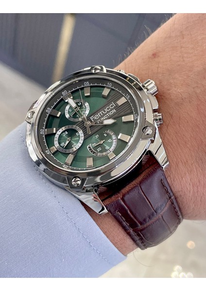 Kordonu Kahverengi Deri Fonksiyonlu Erkek Kol Saati fiyatları