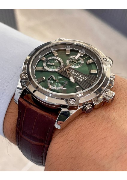 Kordonu Kahverengi Deri Fonksiyonlu Erkek Kol Saati fırsatları