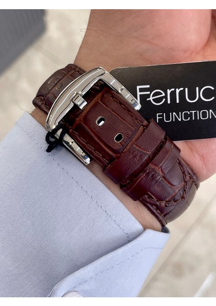 Kordonu Kahverengi Deri Fonksiyonlu Erkek Kol Saati indirimleri