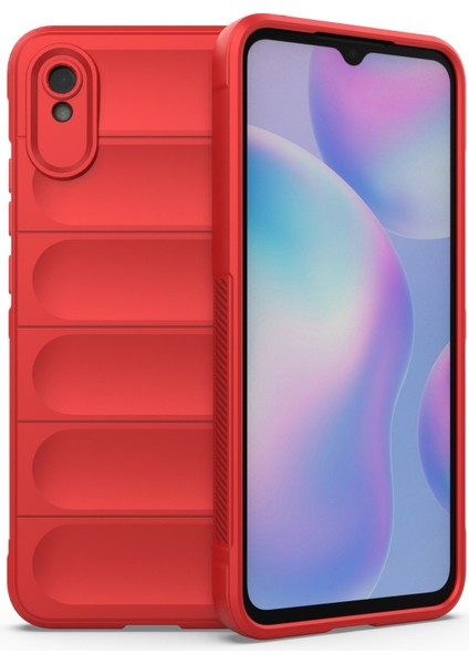 Xiaomi Redmi 9A Kılıf Optimum Silikon - Kırmızı 13