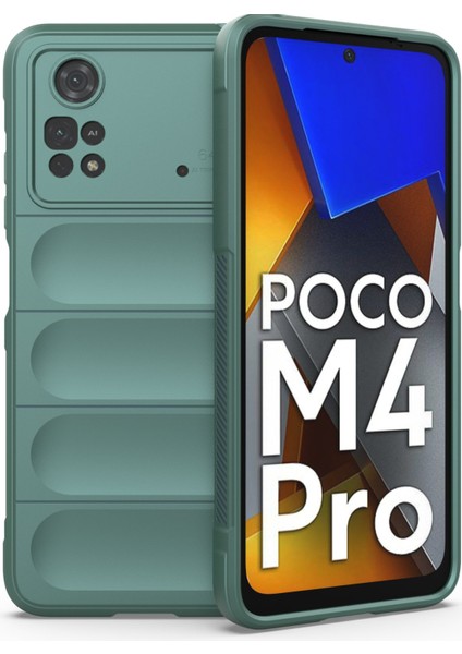 Xiaomi Poco M4 Pro 4g Kılıf Optimum Silikon - Koyu Yeşil 13