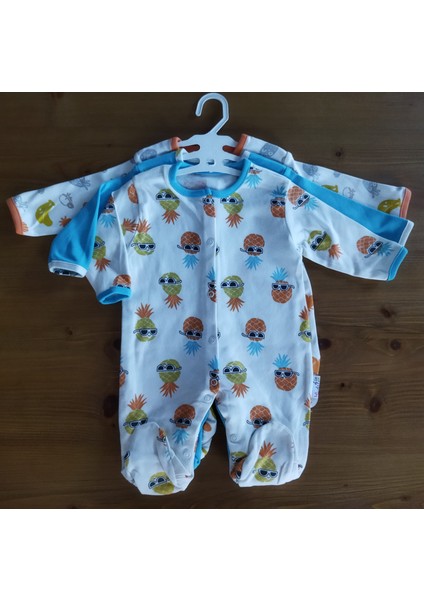 Çıtçıtlı Patikli Ananas Meyve 3lü Tulum