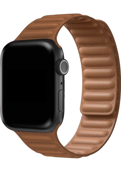 Apple Watch Uyumlu Ultra 49MM Loop Kordon - Kahverengi 13