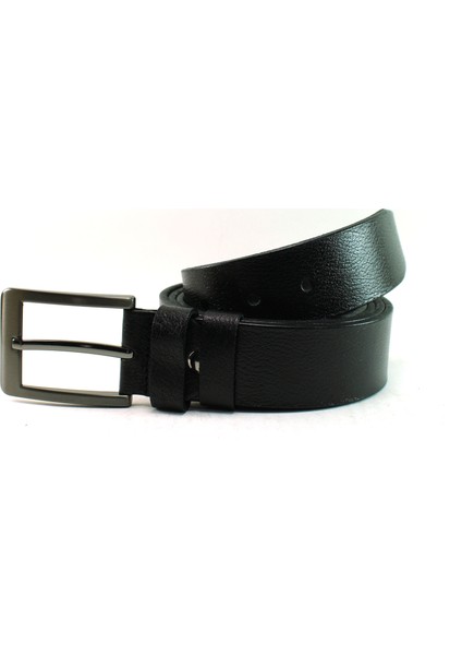 Büyük Beden Deri Kemer Siyah Spor 83014