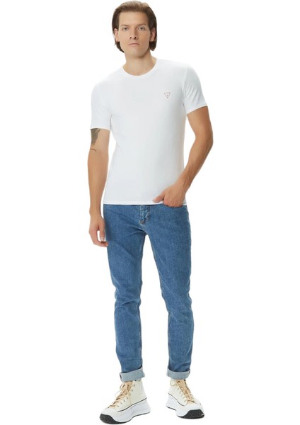 Erkek Guess Cn Ss Core T-Shirt - Beyaz modelleri
