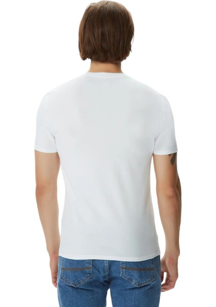 Erkek Guess Cn Ss Core T-Shirt - Beyaz fırsatları