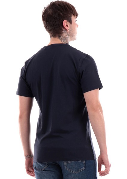 Erkek Guess Pima Basic T-Shirt - Lacivert