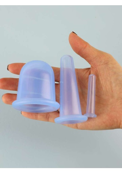 5 Adet Silikon Hacamat Kupası Masaj Aleti Vakumlu Facial Cupping modelleri