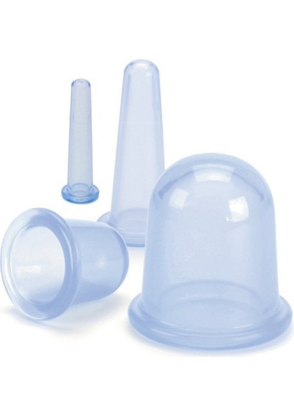 5 Adet Silikon Hacamat Kupası Masaj Aleti Vakumlu Facial Cupping fırsatları