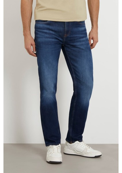 Erkek Angels Slim Jean Pantolon - Koyu Mavi