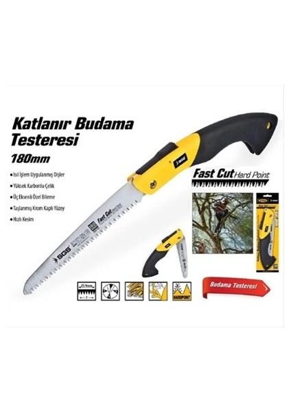 Katlanir Budama Testeresi̇ 180 mm