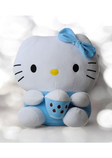 Ithal Kumaş Hello Kitty Sanrio Karakter Figür Peluş Oyuncak Oyun & Uyku Arkadaşı Büyük Boy 42 Cm.