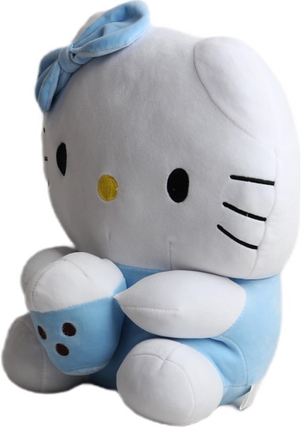 Ithal Kumaş Hello Kitty Sanrio Karakter Figür Peluş Oyuncak Oyun & Uyku Arkadaşı Büyük Boy 42 Cm.