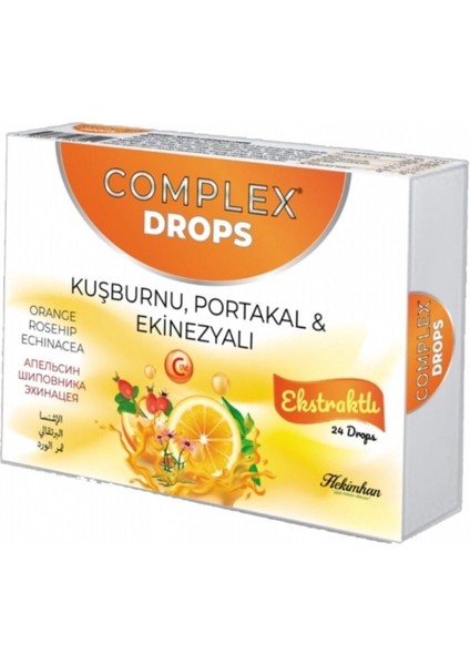 Doğal Pastil Kuşburnu, Portakal ve Ekinezyalı 24'lü