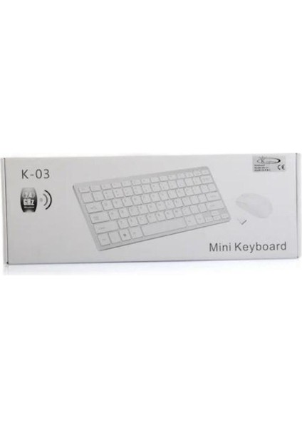 Kingboss K-03 2.4 Ghz Kablosuz Mini Klavye Mouse Set