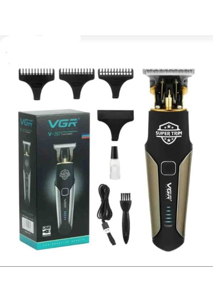 V-287Professional Süper Trim Saç Sakal vücut Tıraş Makinesi Erkek Bakım Seti