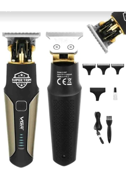 V-287Professional Süper Trim Saç Sakal vücut Tıraş Makinesi Erkek Bakım Seti