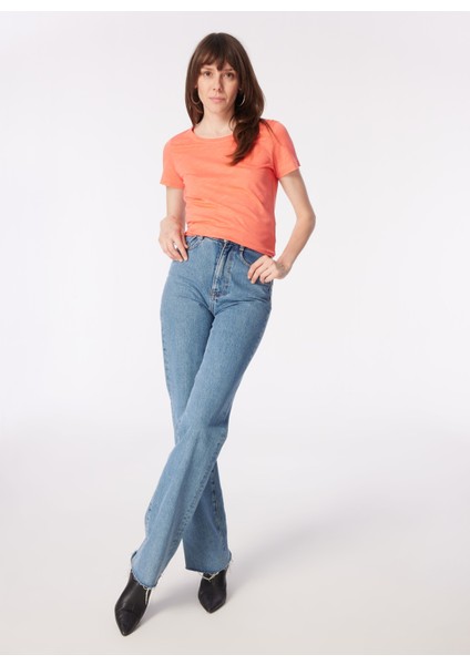 Bisiklet Yaka Mercan Kadın T-Shirt 3Tnhl103L fiyatları