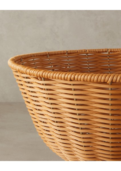 Victoria Plastik Rattan Sunumluk Kahverengi modelleri