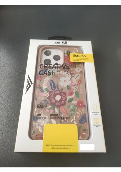 iPhone 13 Pro - Creative Case - Dayanıklı & Esnek Premium Çiçekli Tasarım Kılıf