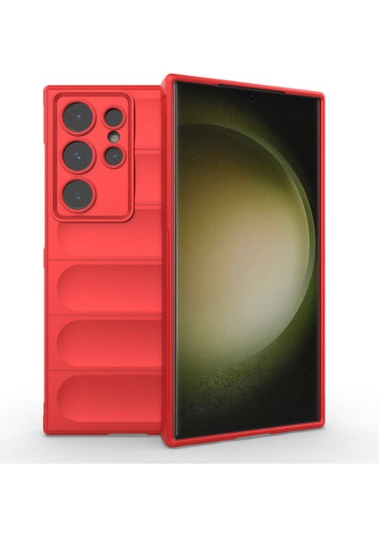 Galaxy S24 Ultra Kılıf Esnek Tpu Oyuklu Arka Yüzey Tasarımlı Zore Etnik Silikon Kapak