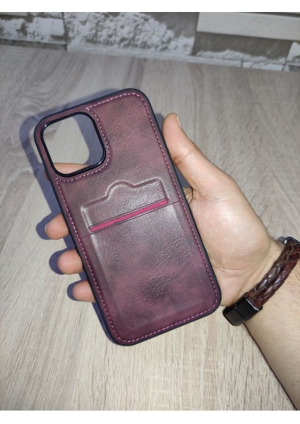 Adom Case Iphone 15 Pro Max - Kişiye Isme Özel Kartvizitli Deri Telefon Kılıfı