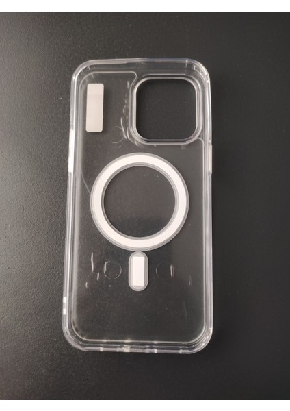 iPhone 15 Pro Max Uyumlu Magsafe Şeffaf Premium Silikon Kılıf