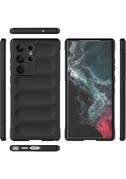 Galaxy S23 Ultra Kılıf Esnek Tpu Oyuklu Arka Yüzey Tasarımlı Etnik Silikon Kılıf modelleri