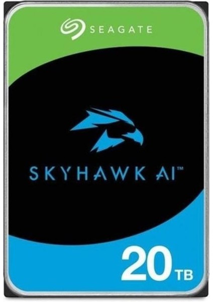 20 Tb Seagate 3.5 Skyhawk Sata 7200RPM 256MB 7/24 Guvenlık ST20000VE002 (5 Yıl Resmı Dıst Garantılı)