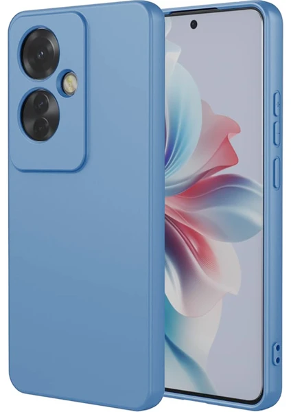 Oppo Reno 11F Kılıf First Silikon - Mavi 13