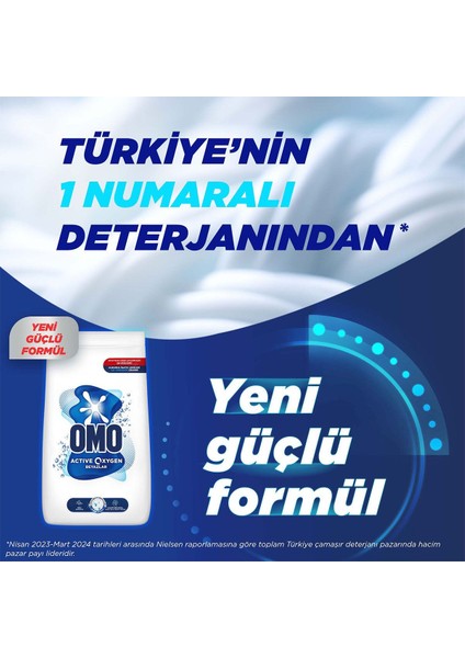 Anti Alerjik Active Oxygen Toz Çamaşır Deterjanı Beyazlar Için 9 kg X1 Havlu Hediye Toz 46 - 60 1'l