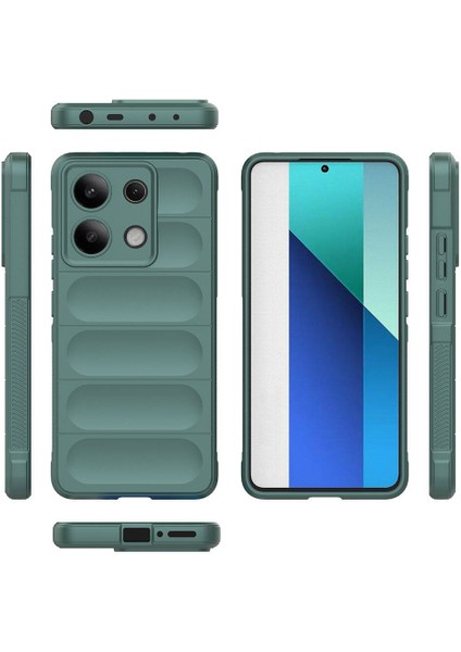 Xiaomi Redmi Note 13 4g Kılıf Esnek Tpu Oyuklu Arka Yüzey Tasarımlı Etnik Silikon Kılıf