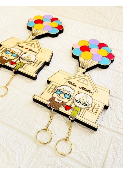 Sevgililer Günü İçin Şık Ahşap Anahtarlık ve Duvar Dekoru, Beyaz Renk, Geleneksel Stil fırsatları