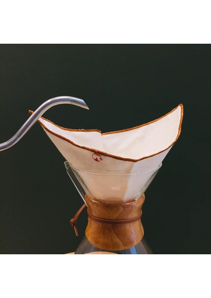 Adet) Yıkanabilir, Kumaş, Organik Chemex Kahve Filtresi AĞARTILMAMIŞ Ham Pamuk - Ekolojik Filtre Chemex (C.2)