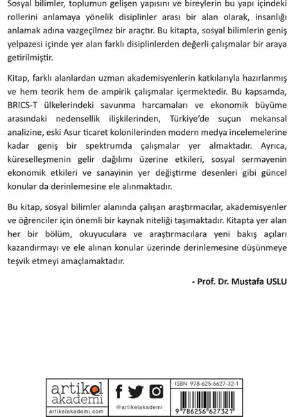 Eğitim Bilimleri Alanında Akademik Çalışmalar 2024 - Mustafa Uslu