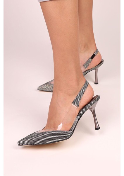 Suins Jadira Model Kadın Topuklu Özel Kumaş Stiletto Ayakkabı modelleri